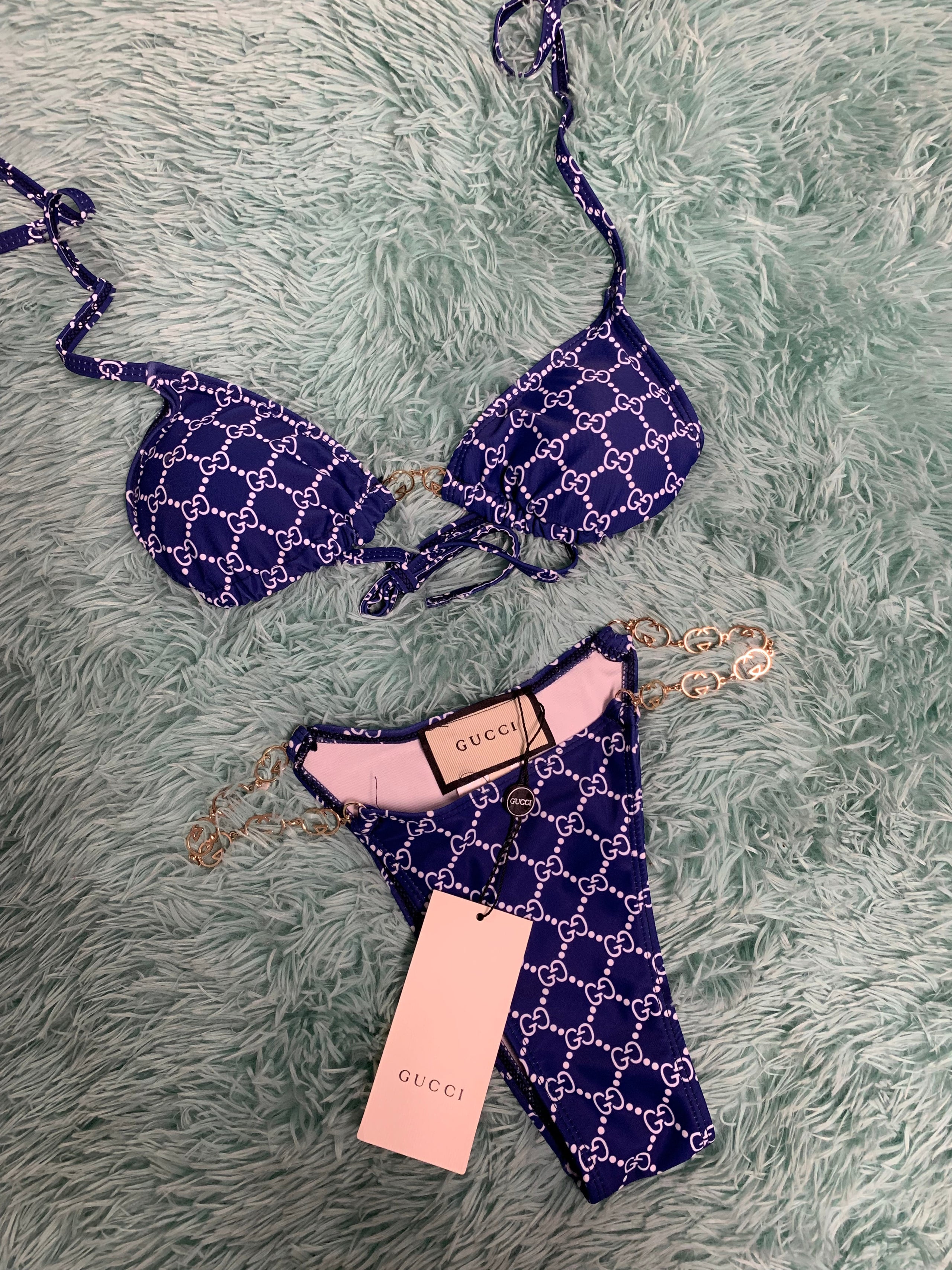 Pink gucci 2024 bathing suit
